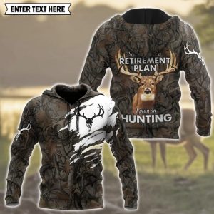 Deer Hunting Hoodie – 3D All Over Printed Pullover for Outdoorsmen, Camo Hunting Sweatshirt Gift for Hunters, Gift for Hunters